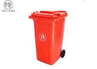 Hogar compartimientos plásticos de los desperdicios de 240 litros, compartimiento rojo del Wheelie del consejo para la basura del jardín