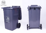 Los compartimientos plásticos grandes grises/del verde 100Liter del Wheelie para la eliminación de residuos reciclaron al aire libre