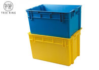 Cajón plástico plegable de la acuicultura, compartimientos plásticos de los pescados con la base sólida y lados