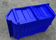 Azul/rojo que apila los toneles plásticos para el almacenamiento seguro de piezas 600 * 400 * 230m m