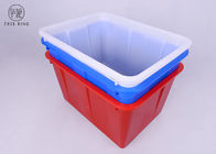 Compartimientos de almacenamiento plásticos azules modificados para requisitos particulares W70 de reciclaje externo 510 * 380 * 290 milímetros