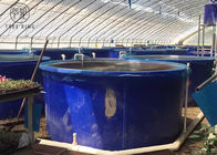 Productos de M5000L Rotomolding, azul circular de tragante abierto el tanque de agua de Aquaponics de 1300 galones