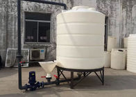 Los tanques plásticos moldeados rotatorios de la parte inferior del cono 15 grados para el almacenamiento químico CPT3000L
