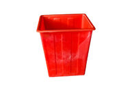 Papelera de reciclaje de papel durable sólida, cubos de la basura de la cocina plástica en color rojo