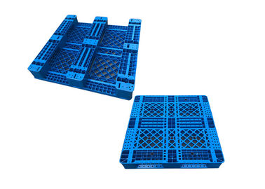 Virgen PP Rackable 1111 plataformas plásticas azules con 3 resbalones para la carretilla elevadora de los estantes, carga 1000Kg