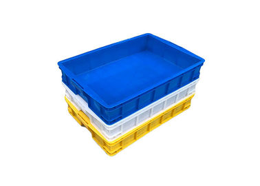 Caja plástica de amontonamiento grande del volumen de ventas con las tapas del tamaño de almacenamiento L745*W560*H230 del pan