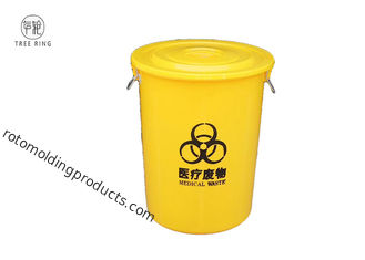 Bote de basura médico de los compartimientos plásticos redondos de los desperdicios y recipiente para residuos para el hospital