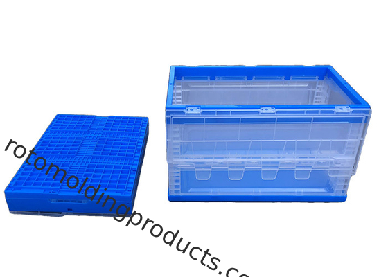 Cajas plegables plegables de HDPE con tapas fijadas para tejidos