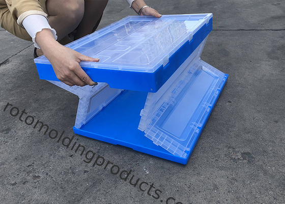 Cajas plegables plegables de HDPE con tapas fijadas para tejidos