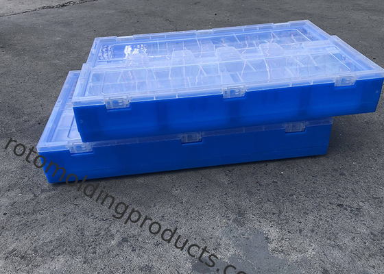 Cajas plegables plegables de HDPE con tapas fijadas para tejidos