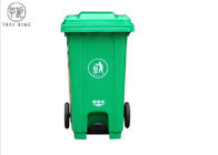 Envases rectangulares del compartimiento del Wheelie de 240 litros con el pedal del pie para el retiro de la basura