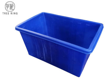 carretilla plástica resistente del lavadero 500kg en las ruedas para la materia textil LLDPE industrial