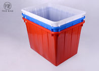Reciclaje plástico rojo/azul de los toneles plásticos de la jerarquización sólida grande, de los contenedores de almacenamiento