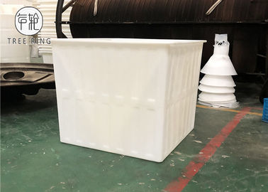 Roto moldeó la carretilla móvil cuadrada grande del lavadero del camión polivinílico de la caja con el tanque plástico