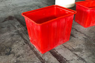 El tanque de agua plástico resistente rojo de las papeleras de reciclaje 160L para los pescados Fram de Aquaponic