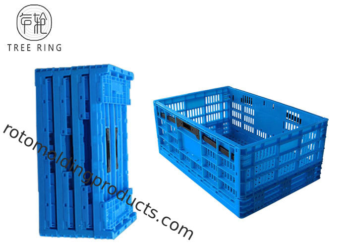 Cajas de almacenamiento plegables del plástico grande grande para los hogares/los restaurantes 600 * 400 * 250