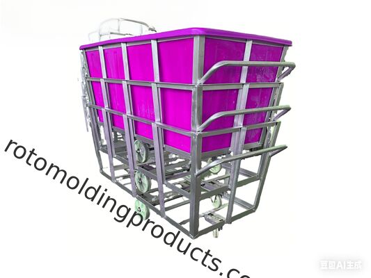 2866 libras 1300L Trolley de tela LLDPE moldeado en rotación.